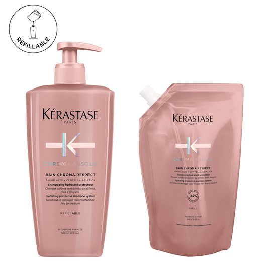 KERASTASE BAIN CHROMA RESPECT REFILL BUNDLE