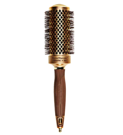 GOLD Olivia Garden NanoThermic Ceramic & Ion Round Thermal Collection 44mm
