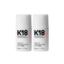 K18 Leave In Molecular Repair Hair Mask 50ml TWIN BUNDLE