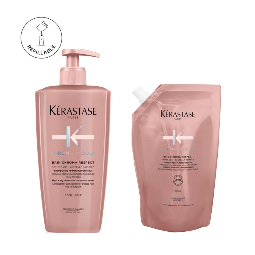 KERASTASE BAIN CHROMA RESPECT REFILL BUNDLE