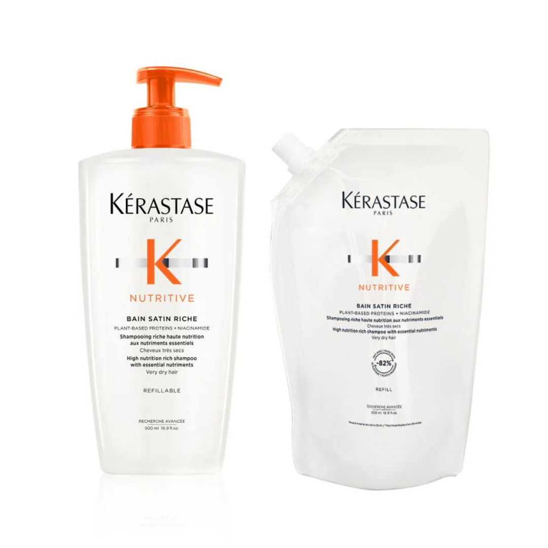 KERASTASE NUTRITIVE BAIN SATIN RICHE REFILL BUNDLE