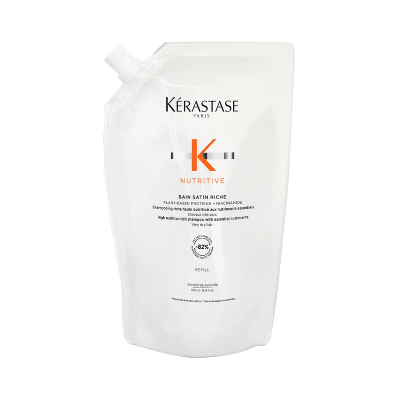 KERASTASE Nutritive Satin Riche Shampoo for Dry Hair 500ml Refill