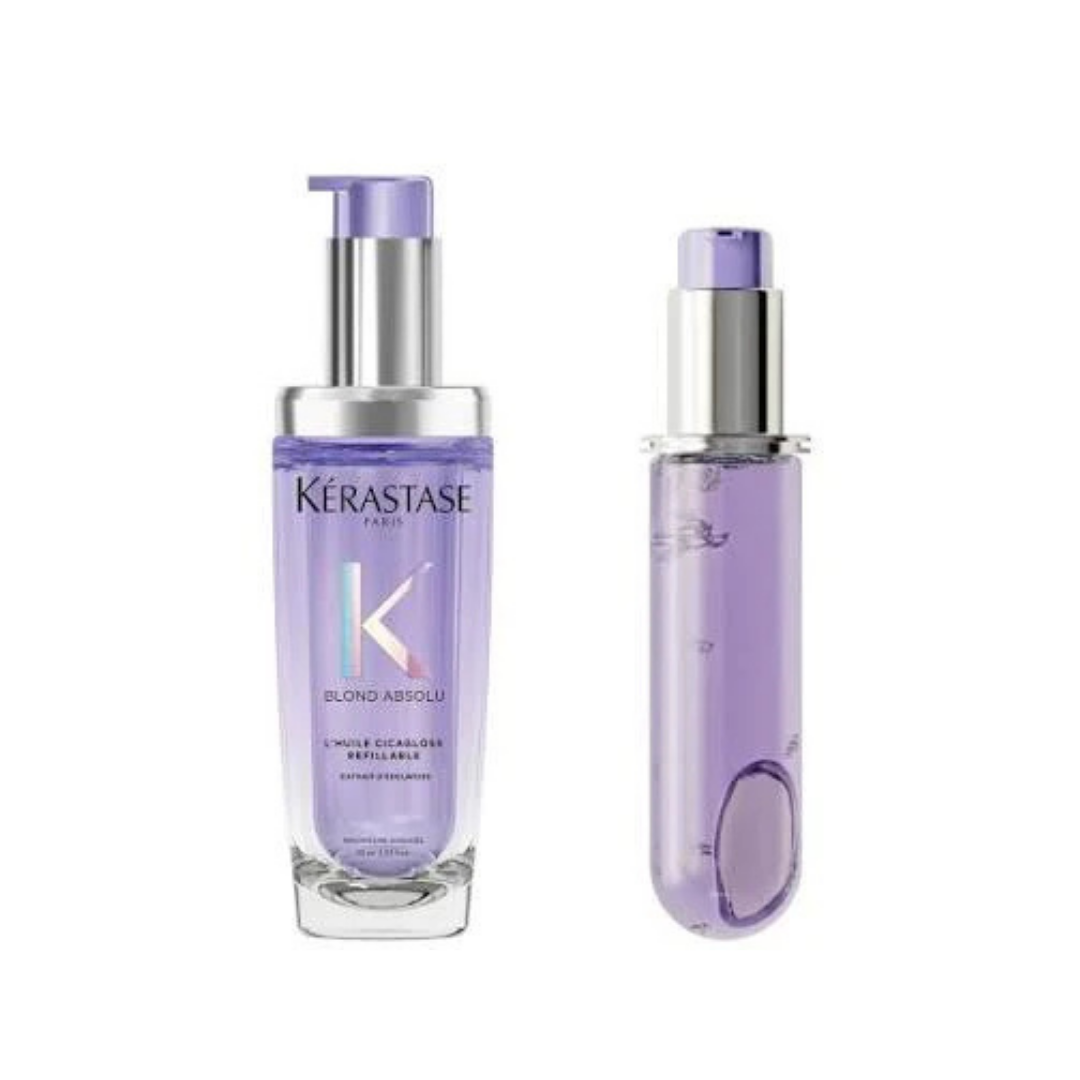 Kérastase blond absolu Huile Cicaextreme Hair Oil + Refill 75ml Bundle