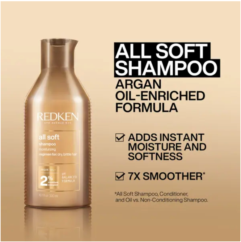 REDKEN ALL SOFT SHAMPOO 300ml