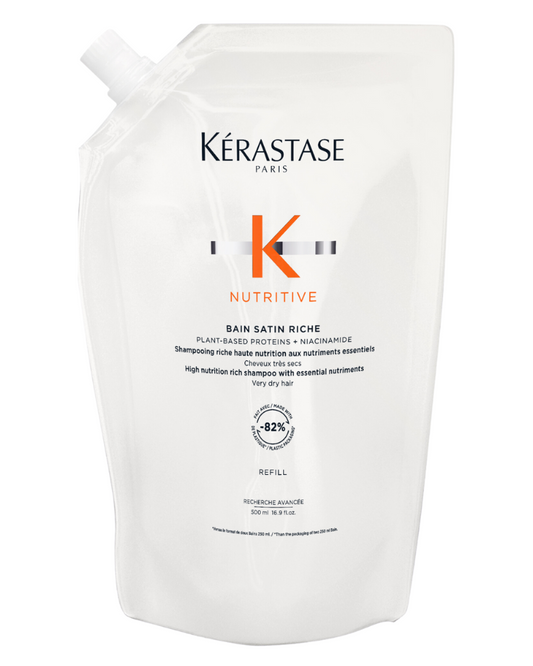 KERASTASE Nutritive Satin Riche Shampoo for Dry Hair 500ml Refill